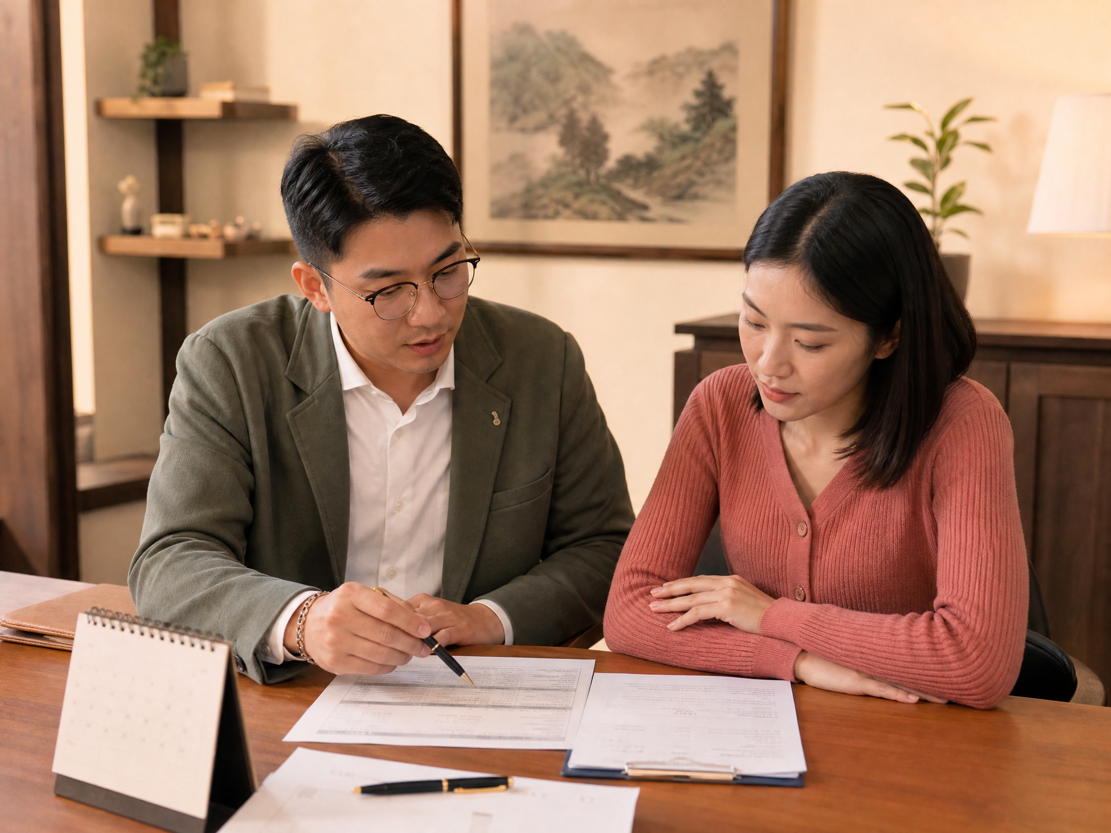 顧問向客戶清楚說明借款條件與契約內容
